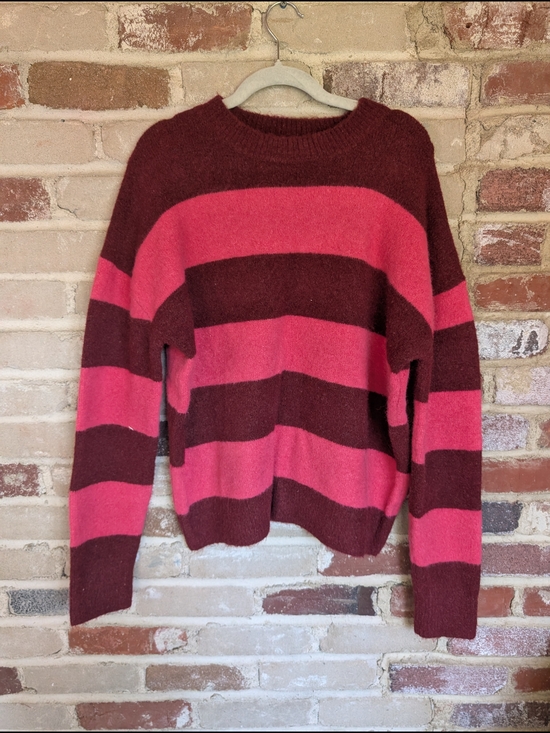 emory park Sweaters - Emory Park Sweater in Deep Wine Red